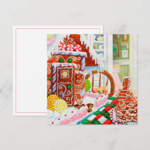 Carte plat Carré GINGERBREAD SURPRISE