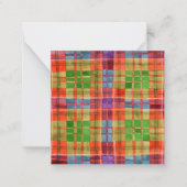 Carte plat Carré MAC RAE TARTAN 2,5 pouces (Devant)