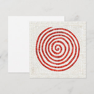 Carte plat Carré PINWHEEL MOSAIC 5,25 pouces