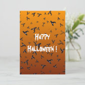 Carte Plat Casquette Halloween Witch (Debout devant)