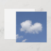 Carte Plat Coeur Cloud (Devant / Derrière)