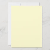 Carte Plat Crème Vibrante pour Notes ou Salutation (Dos)