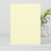 Carte Plat Crème Vibrante pour Notes ou Salutation (Debout devant)