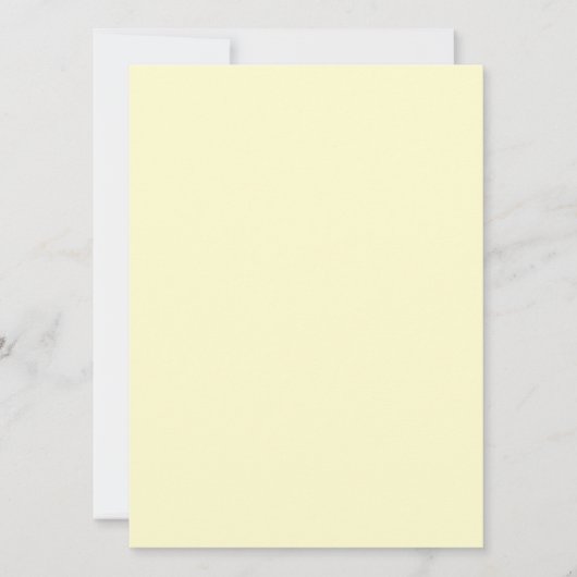 Carte Plat Crème Vibrante pour Notes ou Salutation (Devant)