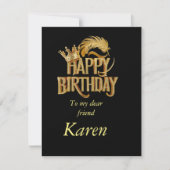 Carte plat d'anniversaire (Devant)