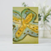 Carte plat d'anniversaire papillon (Debout devant)