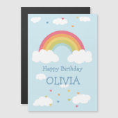 Carte Plat d'Anniversaire Personnalisée Rainbow Ki (Devant / Derrière)
