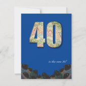 Carte plat de 40e anniversaire (Devant)