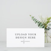 Carte plat de 4 po x 8 po - Paysage (Debout devant)