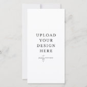 Carte plat de 4 po x 8 po - Portrait (Dos)