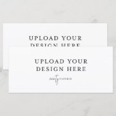 Carte plat de 4 po x 9 po - Paysage (Devant / Derrière)