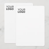 Carte plat de 5 po x 7 po - Arrondi (Devant / Derrière)