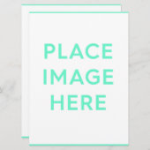 Carte plat de 6,5 po x 8,75 po (Devant / Derrière)