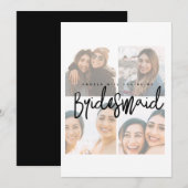 Carte plat de collage photo déchargée de la carte (Devant / Derrière)