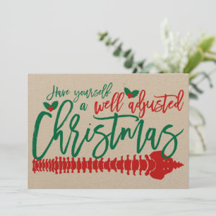 Carte plat de Noël bien ajustée