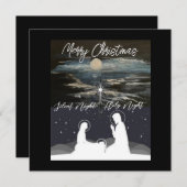 Carte Plat de Noël Blue Moon (Devant / Derrière)