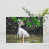 Carte Plat déjeuner Great Blue Heron (Debout devant)