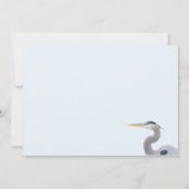 Carte Plat déjeuner Great Blue Heron (Dos)