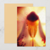 Carte Plat Design Floral (Devant / Derrière)