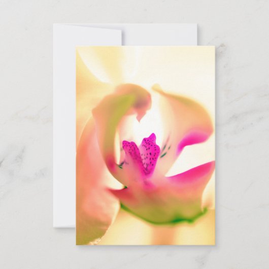 Carte Plat Design Orchidée apaisante (Devant)