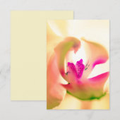 Carte Plat Design Orchidée apaisante (Devant / Derrière)