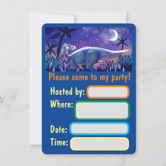 Carte plat Dinosaur pour l'impression manuelle