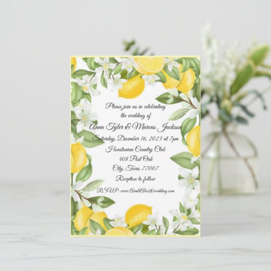 Carte plat faire-part de mariage (Debout devant)