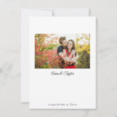 Carte plat faire-part de mariage (Dos)