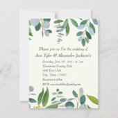 Carte plat faire-part de mariage (Devant)