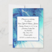 Carte plat Faire-part de mariage Abstraite (Devant)
