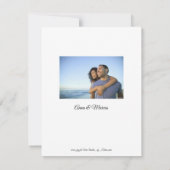 Carte plat Faire-part de mariage Abstraite (Dos)