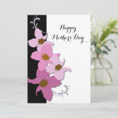 Carte Plat Fête des Mères Rose (Debout devant)