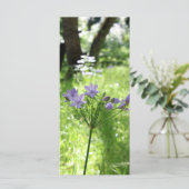 Carte Plat Fleur sauvage violet (Debout devant)