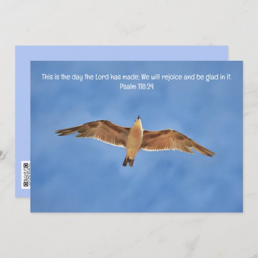 Carte Plat Flexible Bible Oiseau Gull (Devant / Derrière)