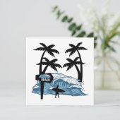 Carte Plat Funny Beach Wave (Debout devant)