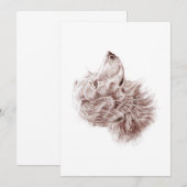 Carte Plat Golden Retriever (Devant / Derrière)