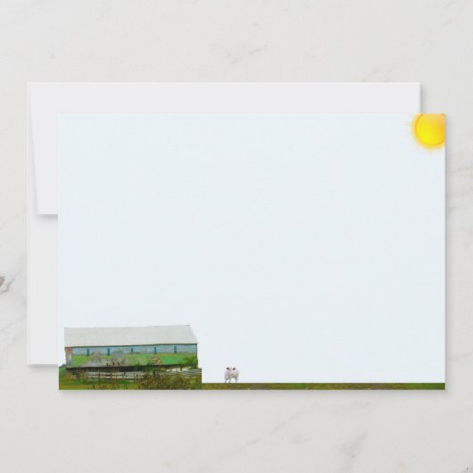 Carte Plat Grange Peinte (Dos)