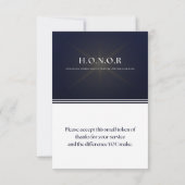 Carte plat H.O.N.O.R. (Dos)