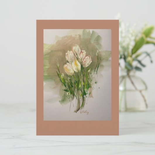 Carte plat Hallelujah de Pâques (Debout devant)