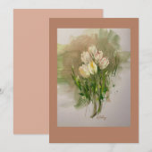 Carte plat Hallelujah de Pâques (Devant / Derrière)