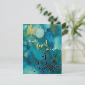 Carte plat Hallelujah de Pâques (Debout devant)