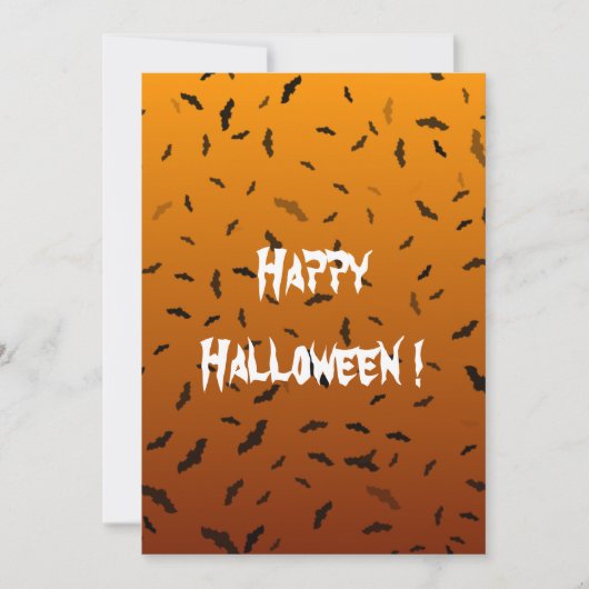 Carte plat Halloween Bats (Devant)