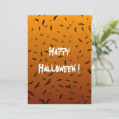 Carte plat Halloween Bats (Debout devant)