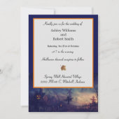 Carte Plat Halloween Haunted Faire-part de mariage (Devant)