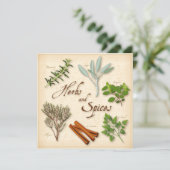 Carte plat Herbes et épices (Debout devant)