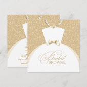 Carte Plat Invitation Douche nuptiale (Devant / Derrière)