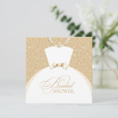 Carte Plat Invitation Douche nuptiale (Debout devant)