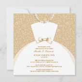 Carte Plat Invitation Douche nuptiale (Dos)