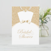 Carte Plat Invitation Douche nuptiale (Debout devant)