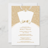 Carte Plat Invitation Douche nuptiale (Dos)
